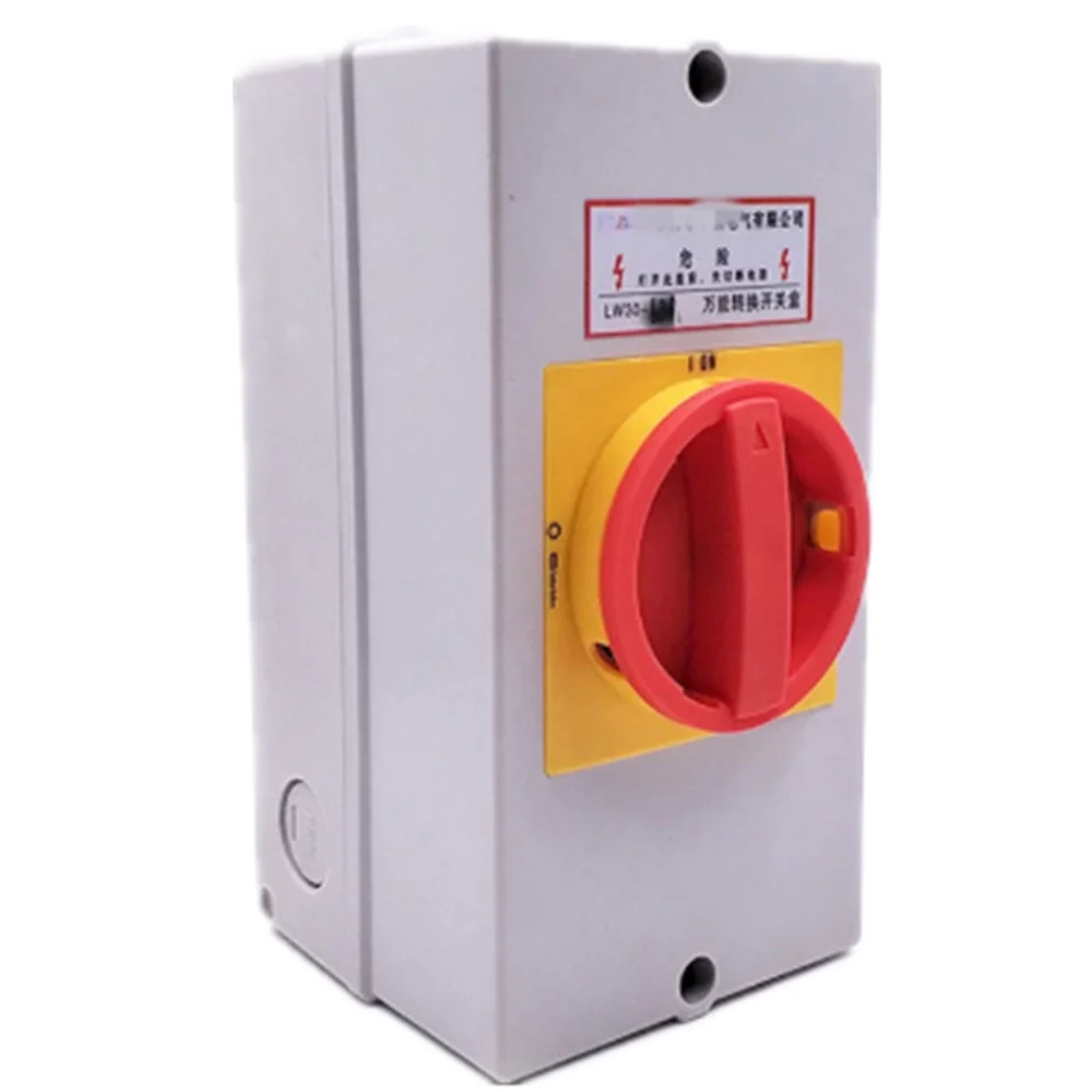Cam Switch Ue 380V Ith 40A Isolating switch 3P with IP65 waterproof protective box | Обустройство дома