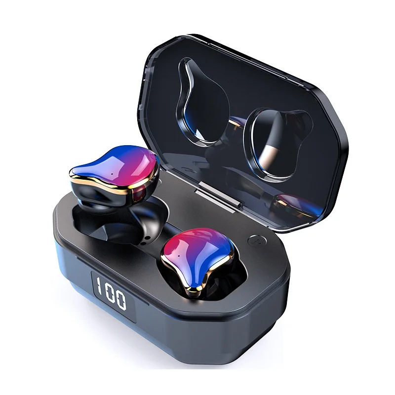 CLAITE TWS bluetooth 5,0 Наушники дисплей Hi-Fi стерео смарт сенсорный Граден тяжелый бас IPX7 водонепроницаемый Earbus