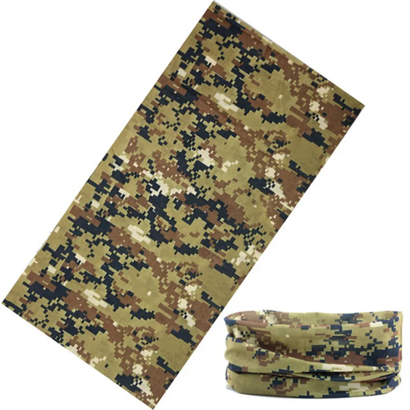 New Multi Functional Bandana Headband Ring Neck Scarf Camouflage Leaves Seamless Tubular Magic Face Scarf Gift for Baby 