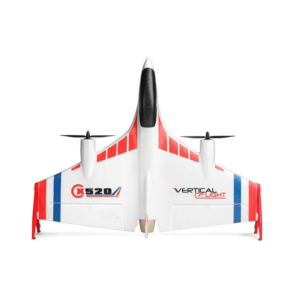 RC самолет X520 6CH 3D6G VTOL вертикальный взлет Land дельтавидное крыло пульт дистанционного управления фиксированное крыло плоский переключатель светодиодная световая игрушка