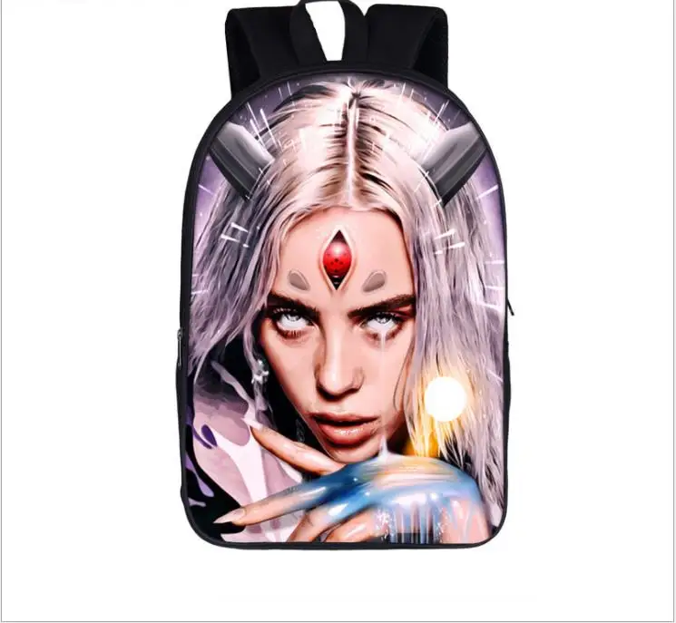 Вентиляторы Рэппер Billie Eilish, школьные сумки для девочек-подростков, рюкзак в стиле хип-хоп, женские повседневные дорожные сумки, школьные рюкзаки для студентов и колледжа