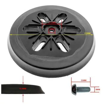 

6" 6 Hole Sanding Pad Sander Backing Pad for Hook Loop Polishing Discs Grinder