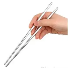 1 coppia Coreana In Acciaio Inox Chop Spiedi Laser I Modelli di Incisione Cibo Spiedi Portatile Riutilizzabile Bacchette Sushi Hashi