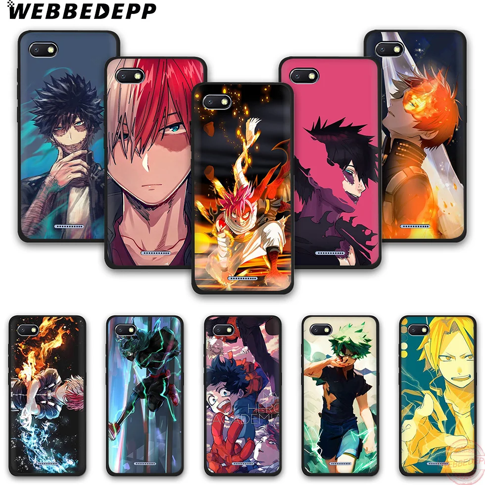 WEBBEDEPP My Hero Academia Anime TPU Phone Case for Redmi Note 6Pro 7Pro 4A 4X 5 5A 6A 8A 7 S2 note 8 |