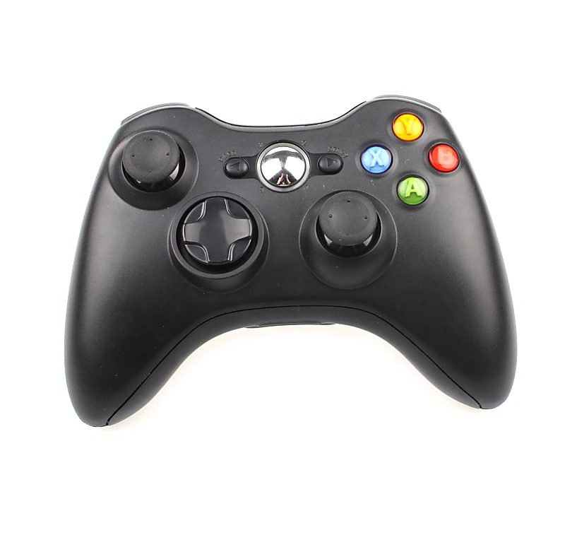 Беспроводной контроллер для Xbox 360 игры джойстик для Xbox 360 Jogos пульта Win7/8/10 PC геймпад для Xbox360 Беспроводной геймпад - Цвет: Черный