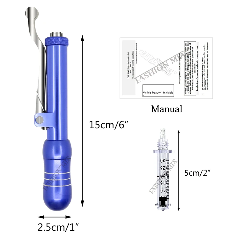 Meso Injection Gun Hyaluron Pen 0.3ml Hyaluronique Acid Pen Lip Filler ampule Injector pen Noninvasive Nebuli Nebulize No Needle