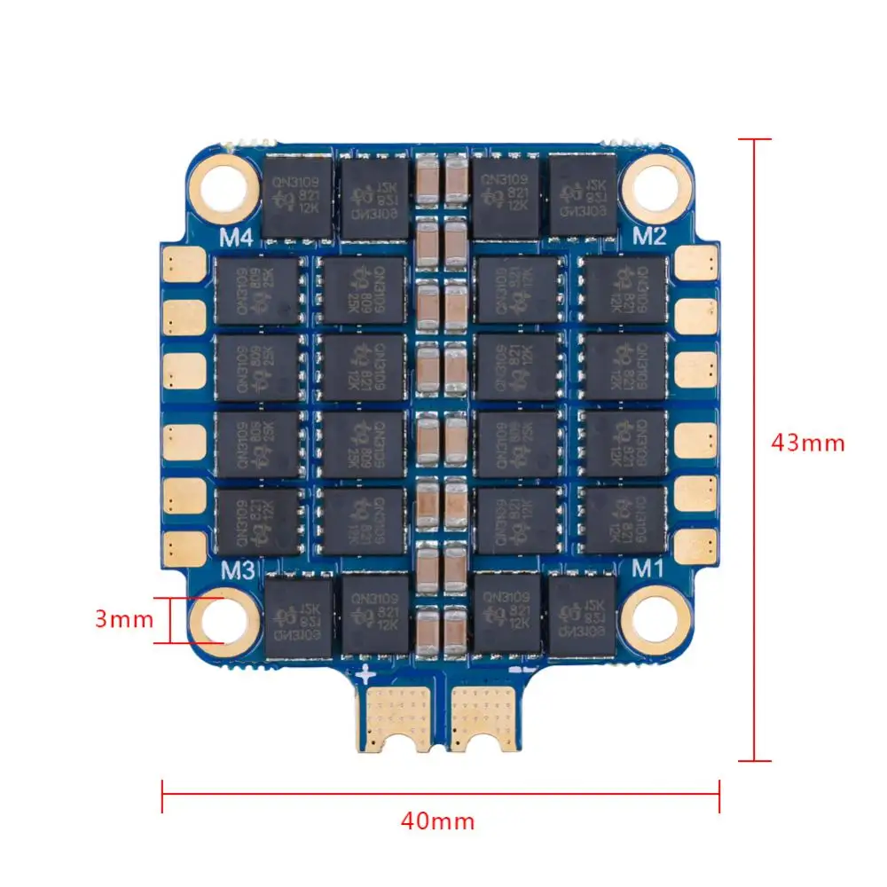 IFlight SucceX-E 45A ESC BLHeli_S Dshot600 2-6S 4 в 1 Электронный Скорость контроллер для RC DIY небольшой гоночный Дрон с видом от первого лица