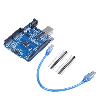

ATmega328P CH340G UNO R3 Board + USB Cable Compatible with Arduino