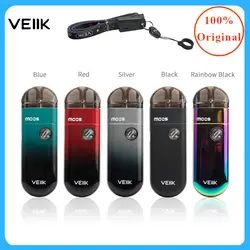 Новейшая электронная сигарета vape pod VEIIK Moos pod Starter Kit 1100 мАч батарея и 2 мл pod картридж все в одном электронная сигарета большой комплект для