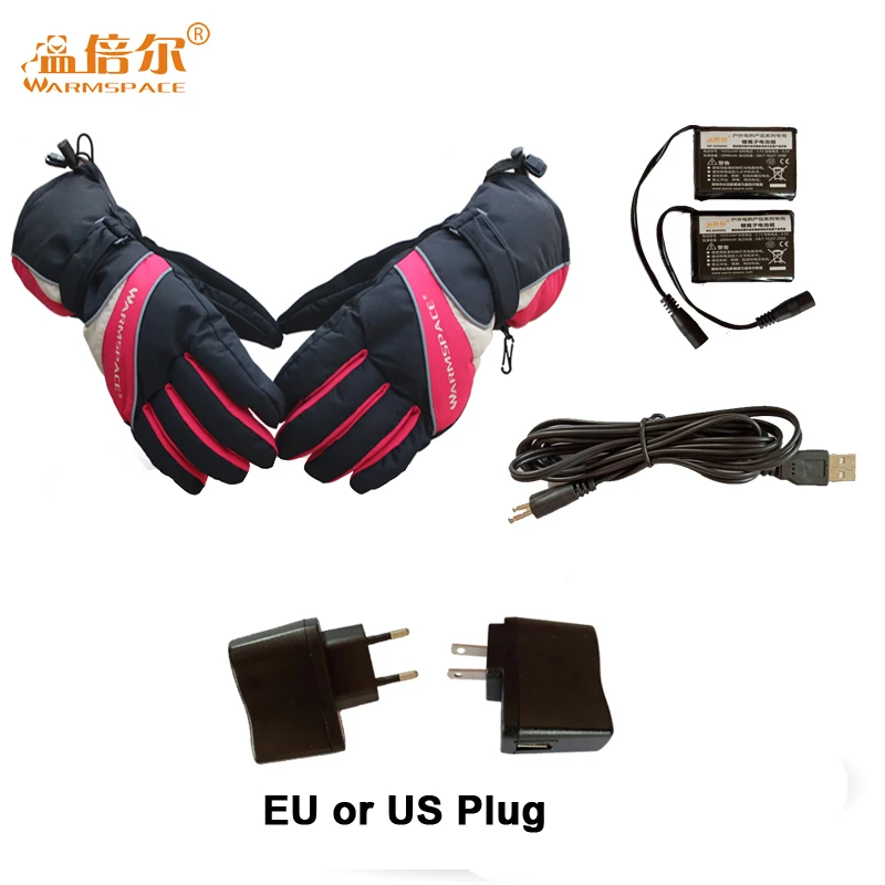 Warmspace Электрический перезаряжаемый аккумулятор с подогревом перчатки Смарт