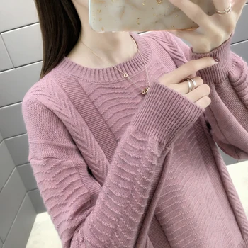 

Pullover Feminino Poncho 9365 Real Shot New Women's Wear Thickened Round Neck Sleeve 45 -- 2 Floors, Row 1, 5 Shelves