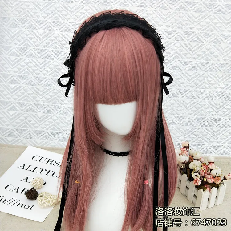 Japanese-style SOFT Girl Lolita Adorable Mother Lace Headdress Anime Maid Versatile KC Hair Bands Accessories | Тематическая одежда