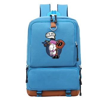 

Deadpool printed travel backpack college student school backpack travel backpack mountaineering bag out leisure backpack