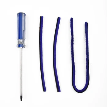 

3pcs Plush Strips For Dyson V7 V8 V10 V11 Soft Roller Head Brush Cleaning Blue