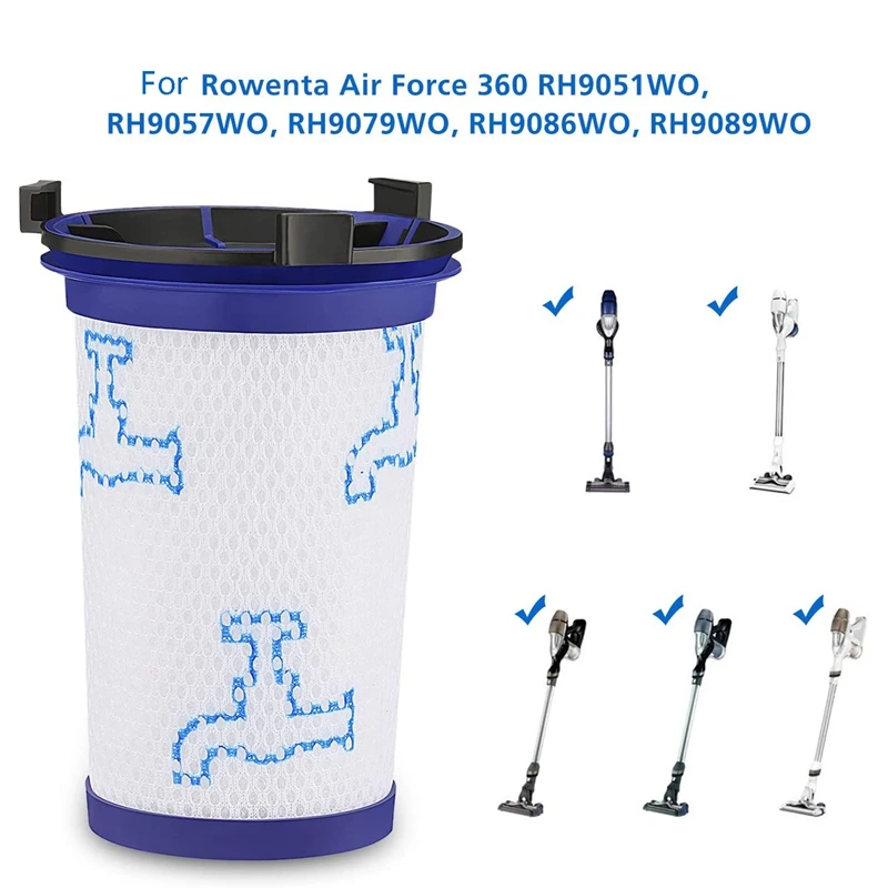 Набор фильтров HEPA для пылесоса Rowenta Force 360 X Pert RH9051 RH9057 RH9059 RH9079 RH9081 5 шт.