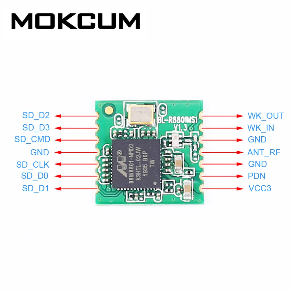 DC3.3V 88W8801 беспроводной WIFI трансивер модуль SDIO 150 Мбит/с 2 4 ГГц передатчик и приемник