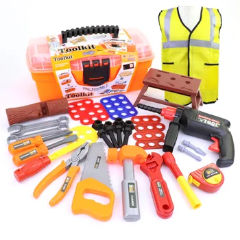 

35Pcs Children Pretend Play Toy Simulation Maintenance Versatile Toolkit Playset for Boy Tool Toys