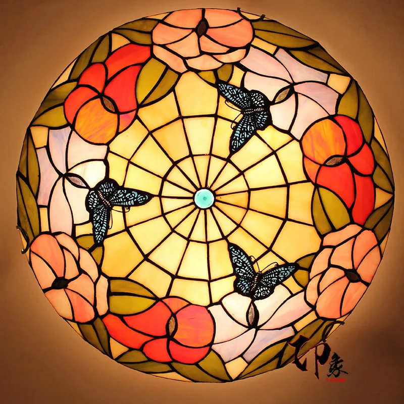 Европейский светодиодный потолочный светильник-бабочка 16 дюймов E27 110-240 В