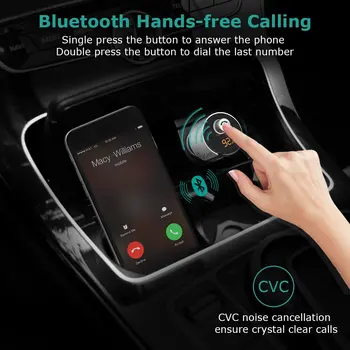

1 pcs Transmitter Bluetooth car transmitter Dual USB LED Display High quality