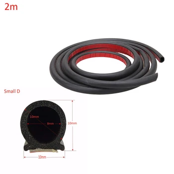

Weatherstrip Trim Sound Insulation D-shape Car Door Rubber Edge Seal Strip Waterproof Adhesive