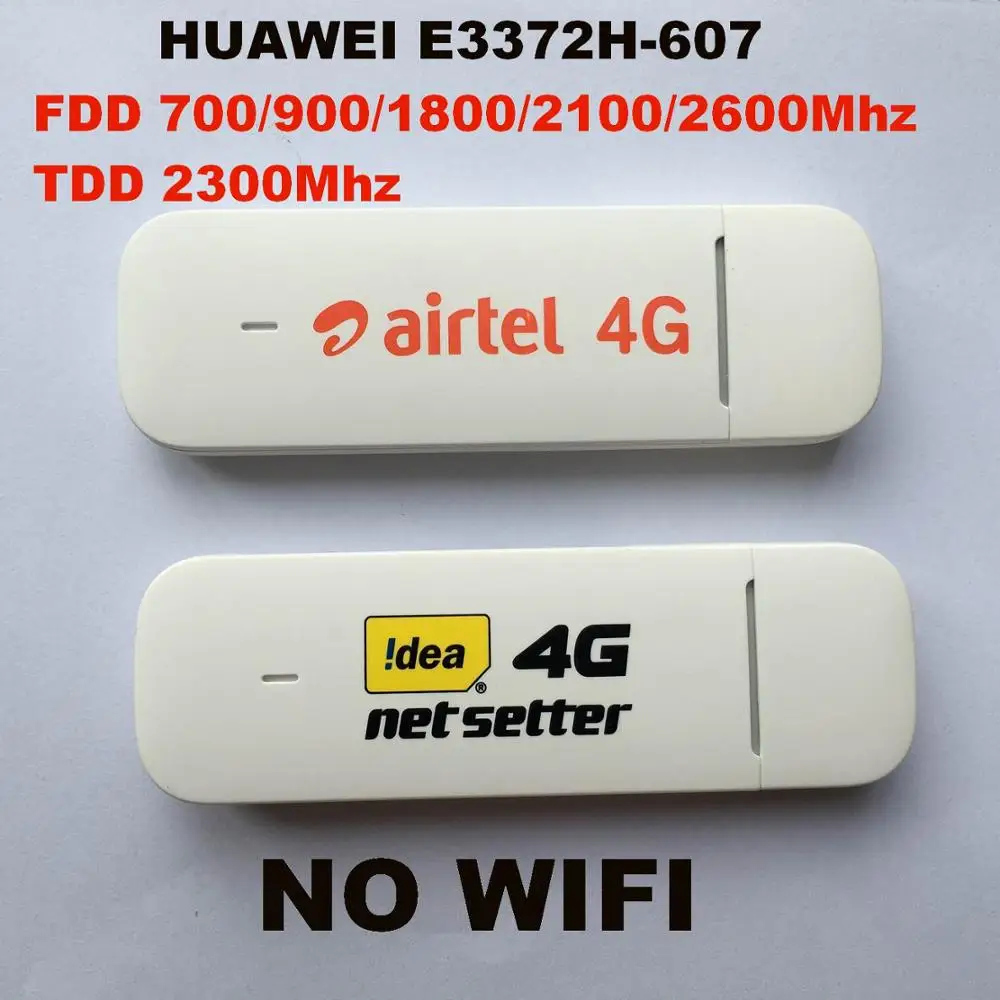 e3372h-607 Разблокированный huawei E8372 E8372h-153 E8372h-608 с антенной 2 шт 150 м LTE USB Wingle LTE 4G USB WiFi модем автомобильный wifi PK E3372 - Цвет: e3372h-607