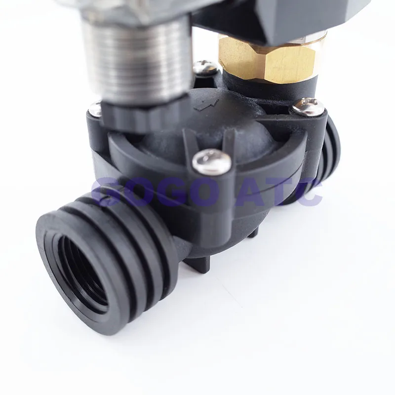 Нормально открытый 2 way Пластик электромагнитный клапан NBR/EPDM/FKM 1/" 3/4 1 дюйм отверстие 15/20/25 мм PP-15/20/25 K водяной клапан 10bar 220 В не может быть