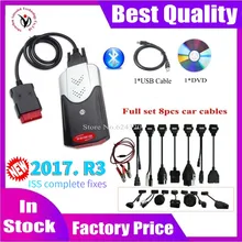 2021 novo vd tcs cdp obd obd2 scanner para delphis vd ds150e cdp 2017. r3 bluetooth para carro caminhão ferramenta de diagnóstico + 8 pcs cabos de carro