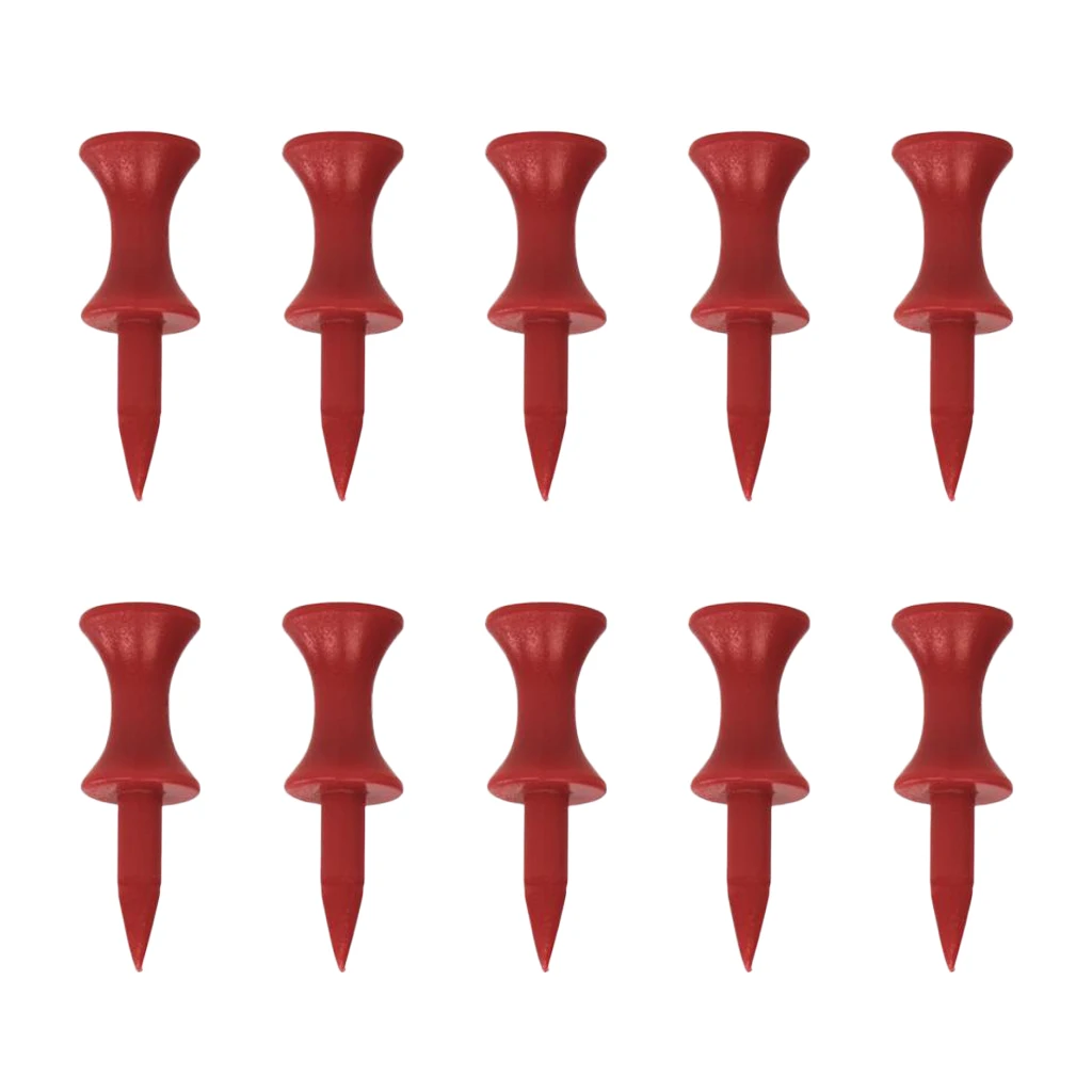 10pcs Golf Tees Golf Ball Tee High Quality Plastic Golf Nail Limit Pin Outdoor Sport Tools Golf Accessories
