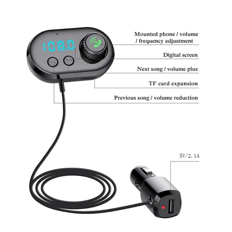 Прочный Автомобильный MP3-плеер нежная текстура автомобильное USB зарядное устройство fm-передатчик Handsfree Bluetooth MP3-плеер с магнитной основой