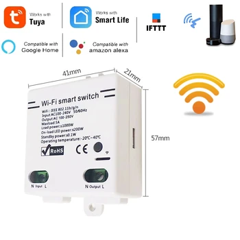 

Hot New 5A Smart Home WiFi Wireless Switch Module for IOS Android APP Control