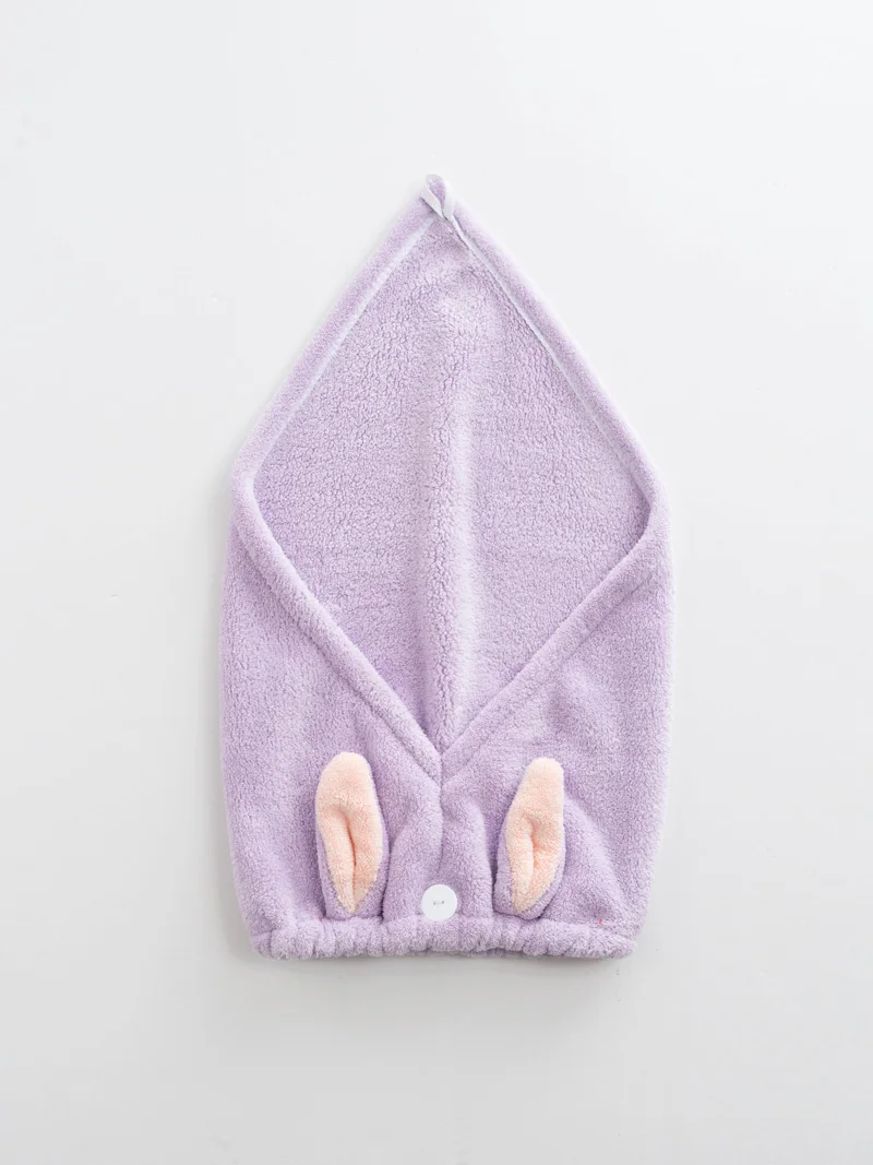 GIANTEX, женское полотенце для головы, для ванной комнаты, Хлопковое полотенце, полотенце для волос, банное полотенце для взрослых, toallas servitte de bain recznik handdoeken - Цвет: Фиолетовый