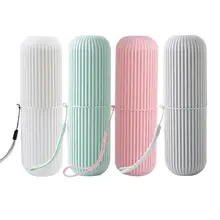 Портативный держатель для зубной пасты и щетки ванная комната Нескользящая полоса чехол для хранения