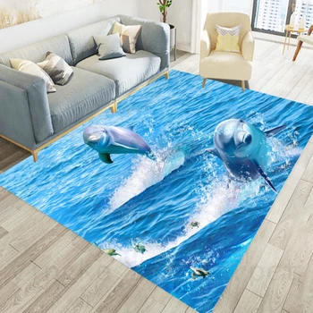

Modern style 3D Printied shark Carpets For Living Room Bedroom Area Rug Kids Room Play Tent Floor Mat Home Hallway Large Carpet