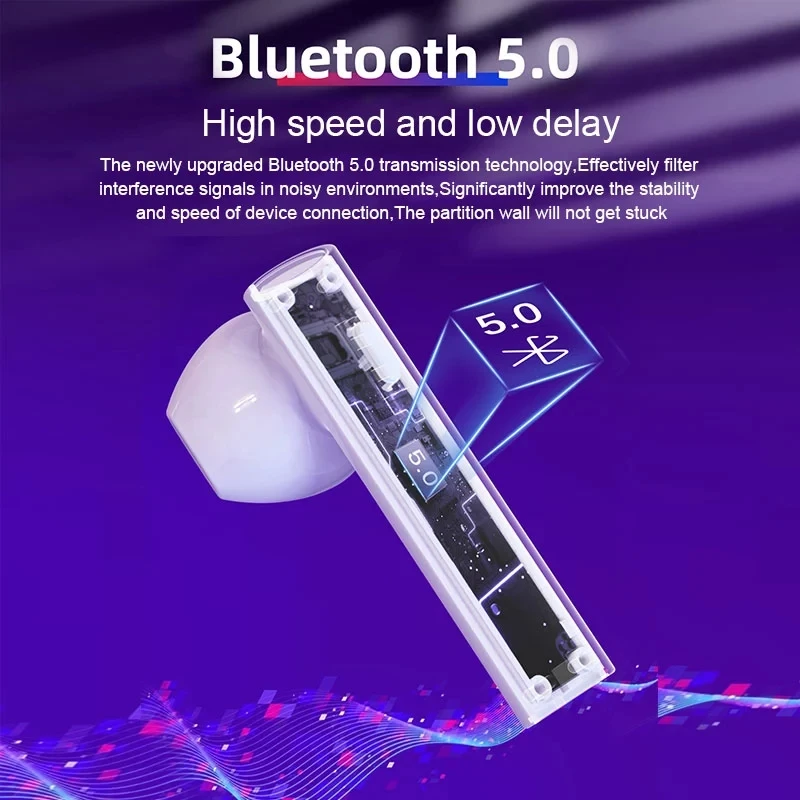 Air6 Plus Headphones Wireless Bluetooth Earphones Sports Earbuds LED Digital Display Music Headsets For Huawei Iphone Xiaomi TWS
