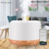 Electric Air Humidifier Aroma Diffuser 300 ML 500ML Ultrasonic Cool Mist Maker Fogger LED Remote Control Essential Oil Diffuser 1