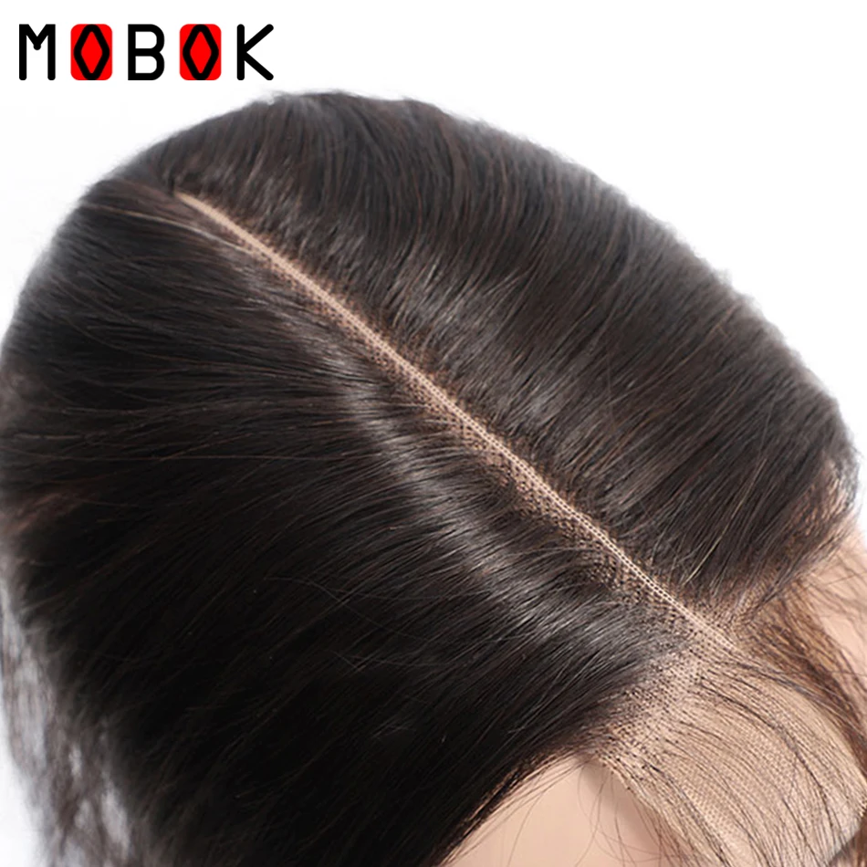 

MOBOK 2x6 Body Wave Lace Closure Brazilian Human Hair Natural Color Non Remy Hair Brown Swiss Lace Closure Free Shipping