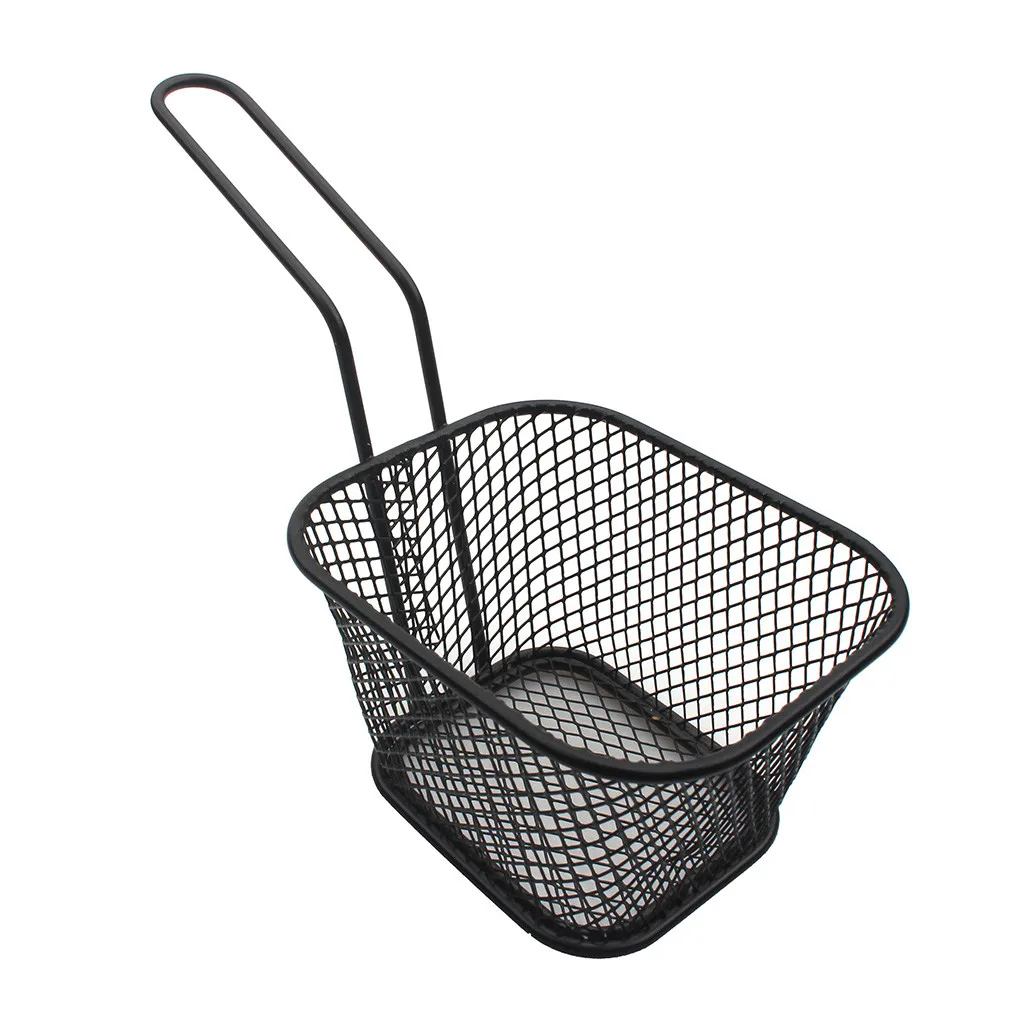 

Stainless Steel Chips Mini Frying Basket Square Block Mesh Kitchen Tools Aug#12