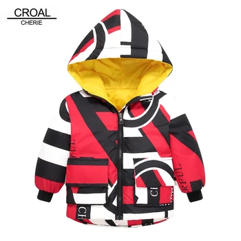 

CROAL CHERIE Winter Girls Hooded Jackets Clothin Kids Boys Coat Warm Autumn Children Outerwear&Coats Casual Baby Girls Clothes