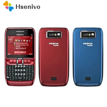 オリジナルロック解除ノキア E63 携帯電話 3 グラム wifi bluetooth mp3 プレーヤー 2MP カメラ改装電話 1 年間の保証