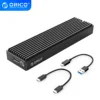 ORICO LSDT M.2 NVME Enclosure USB C Gen2 10Gbps PCIe SSD Case M2 SATA NGFF 5Gbps SSD Case Tool Free For 2230/2242/2260/2280 SSD