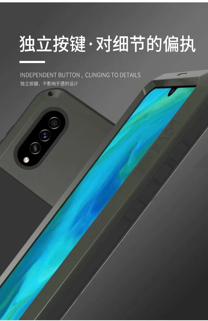 LOVE MEI для samsung Galaxy A70S чехол для телефона противоударный пыленепроницаемый мобильный корпус металлическая алюминиевая защита+ Gorilla glass