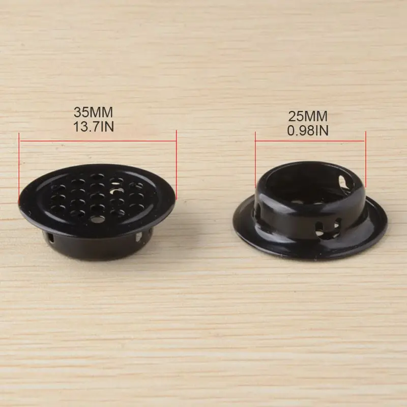 Wardrobe Cabinet Mesh Hole Stainless Steel Louver Air Vent Ventilation Cover Accessories 10Pcs/Set air vent grille ventilation grille air vent cover