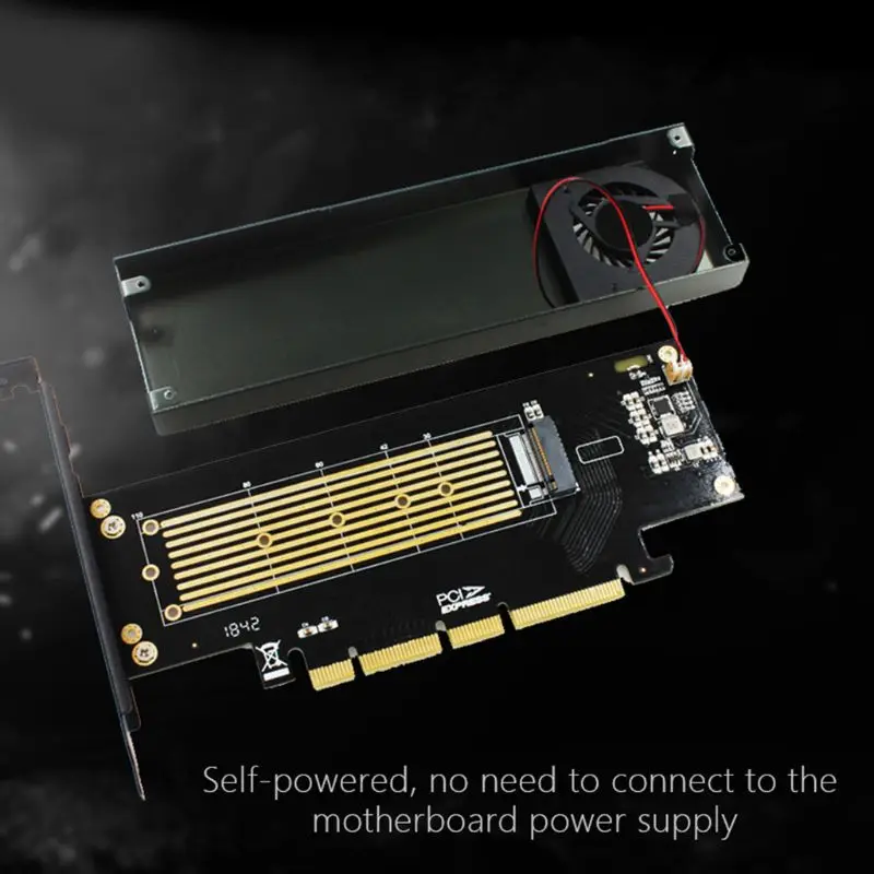 M.2 NVMe адаптер к PCIE3.0 GEN3 M.2 встроенный турбо вентилятор для 2230-22110 NVME карты C26