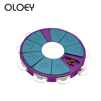 

Pet Dog Feeder Toys Taste Game Multi-Grid Roulette Slow Feeder Interactive Toy Exercise Puzzle for Dog Puppy Pet Supplies