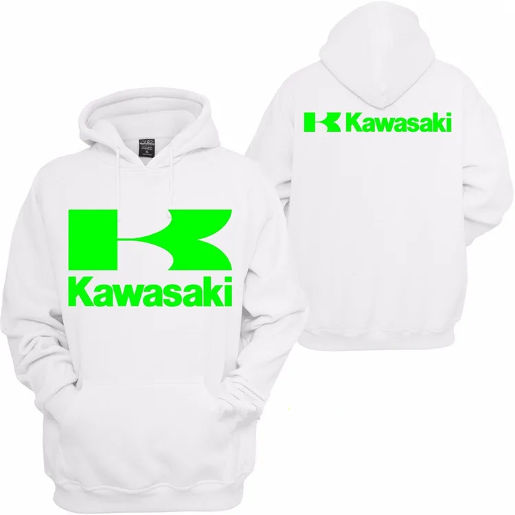 Для мужчин's высокое качество Для Мужчин's Kawasaki гоночный мотоцикл Костюмы пуловер с рыцарем Свитшот повседневные толстовки H