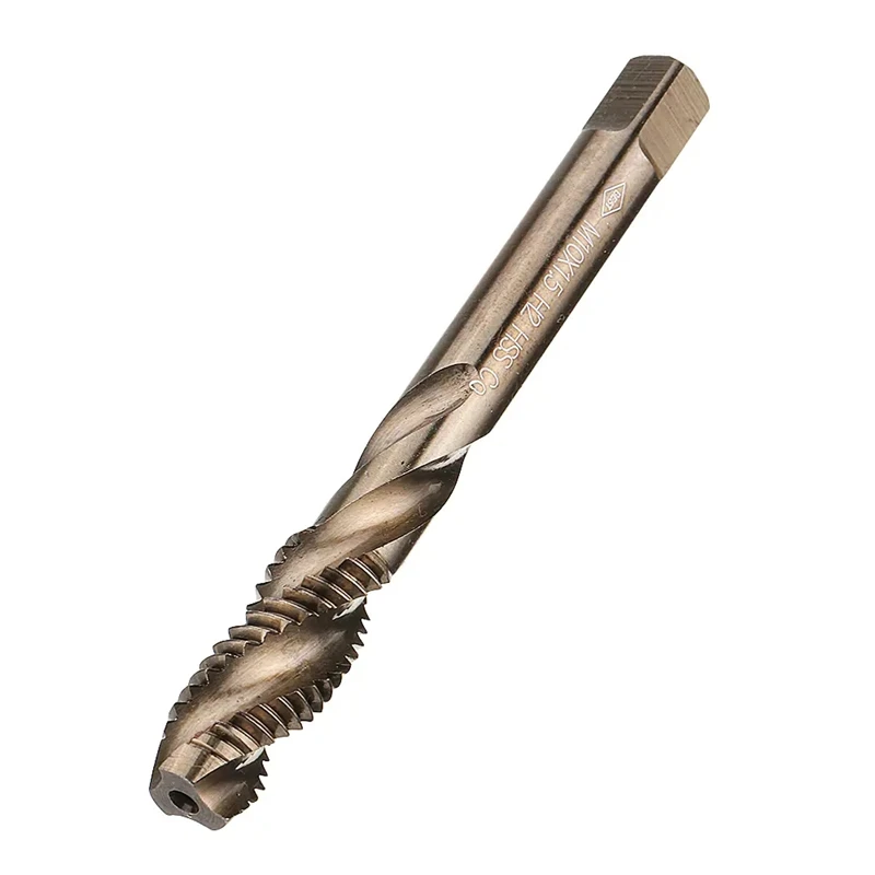 1 Stücke M3-M12 HSS-Co Kobalt M35 Maschine Spiralflöten Wasserhähne Metrisches Gewindebohrer Rechtsgewinde Stecker Gewindebohrer – Detail 7