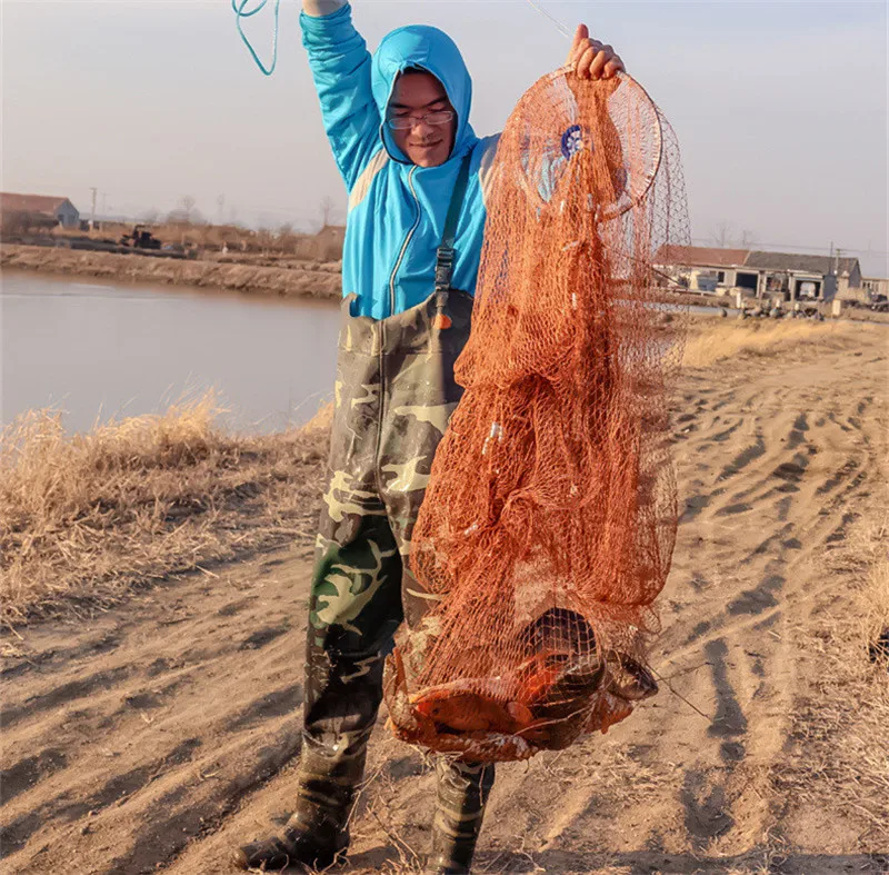 High Strength Small Mesh Casting Fishing Network American 240cm 300cm Diameter Hand Cast Net Fishing Tools (3)