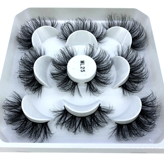 5 pairs natural false eyelashes fake lashes long makeup 3d mink eyelashes eyelash extension mink eyelashes for beauty