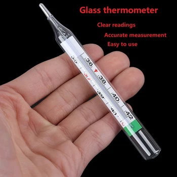 

Medical Mercury Glass Thermometer Household Clinical Medical Mercury Thermometer Adult Baby Medical Body Temperature Measurement