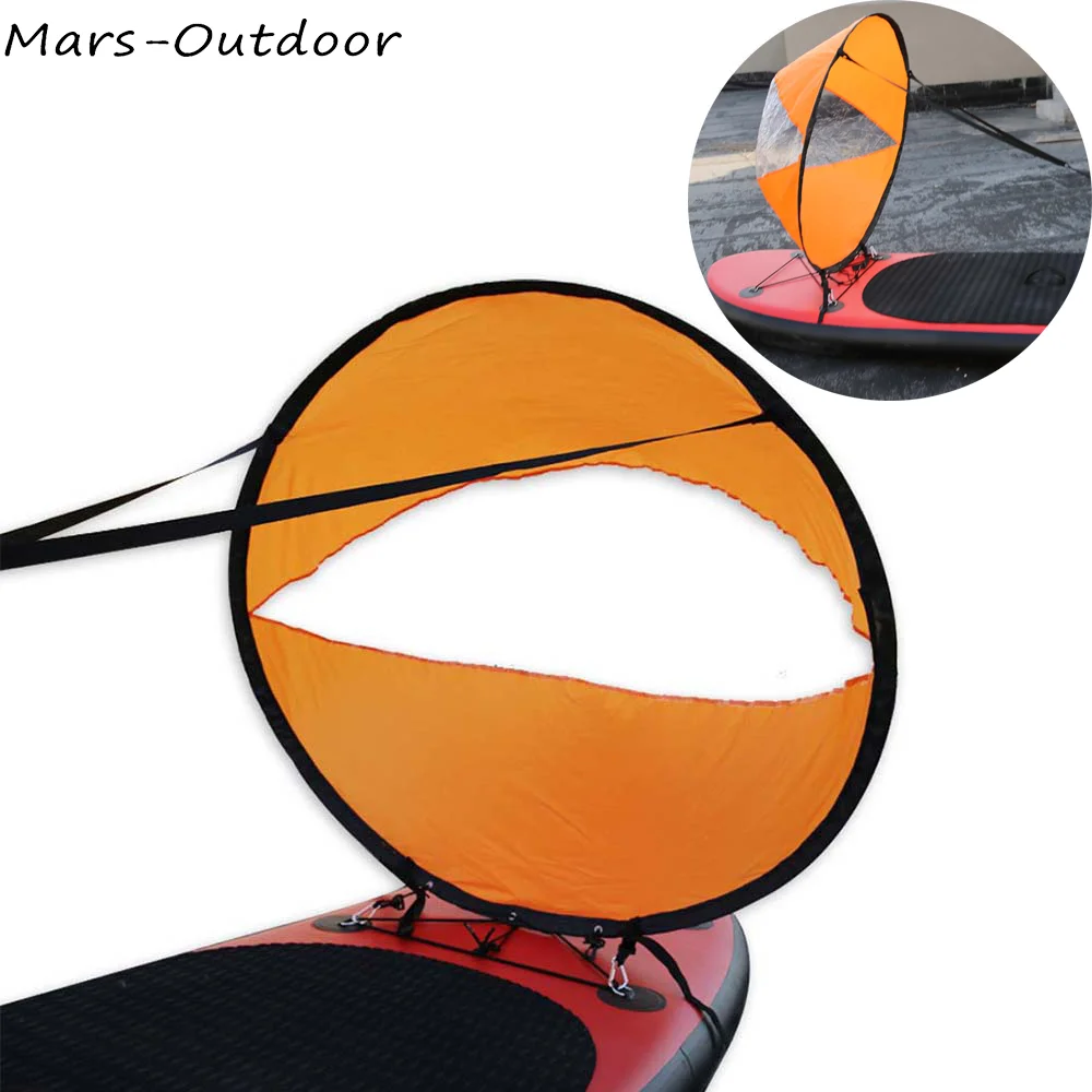 

1Pcs 108cm Portable Foldable Kayak Boat Wind Sail Sup Paddle Board Sailing Paddle Rowing Boats with Clear Window Storage Bag